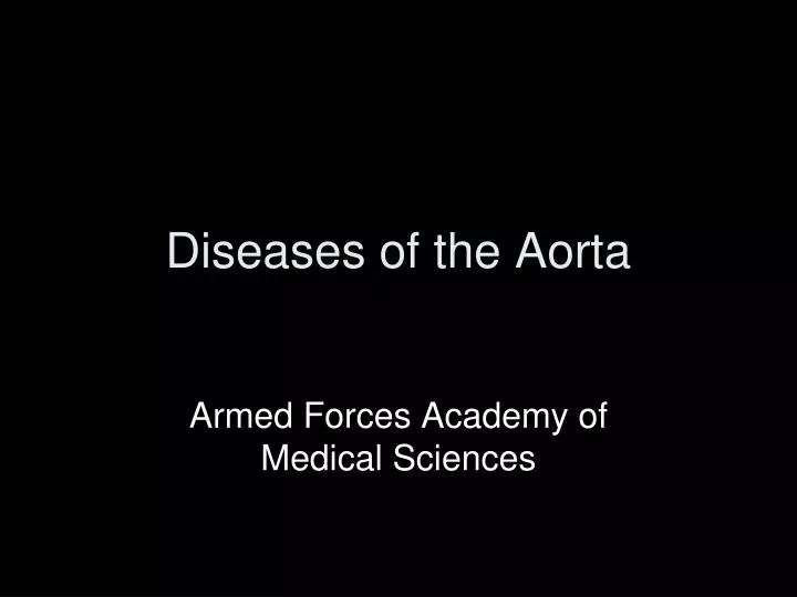 diseases of the aorta