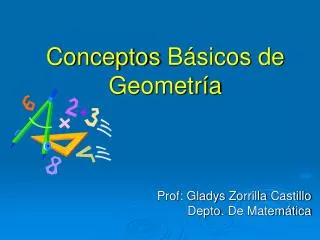 conceptos b sicos de geometr a