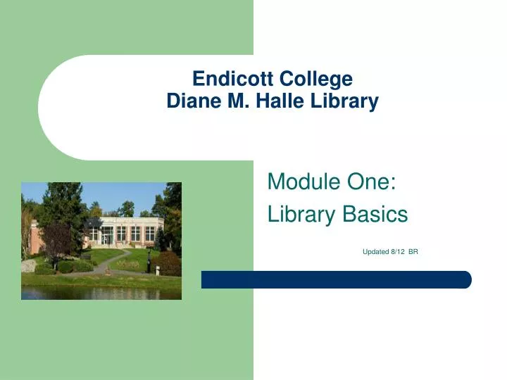 endicott college diane m halle library