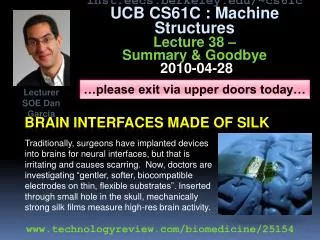 Brain interfaces made of silk