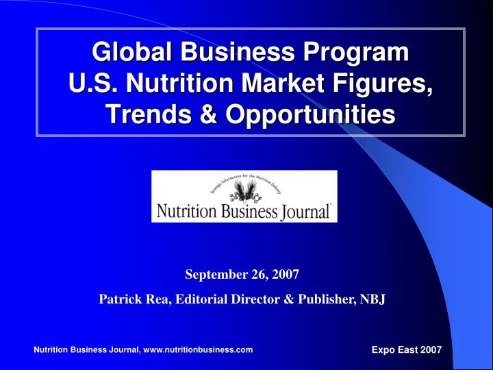 global business program u s nutrition market figures trends opportunities