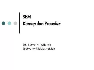 sem konsep dan prosedur