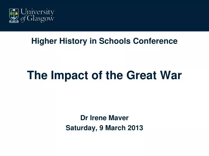 higher history in schools conference