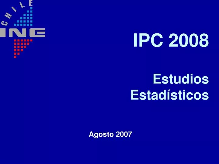 ipc 2008 estudios estad sticos