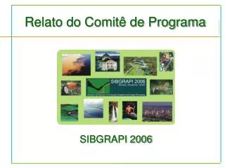 relato do comit de programa