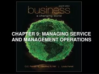 CHAPTER 9: MANAGING SERVICE AND MANAGEMENT OPERATIONS