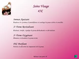 soins visage