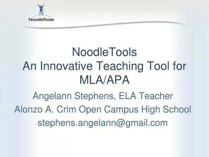 noodletools an innovative teaching tool for mla apa