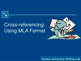 cross referencing using mla format
