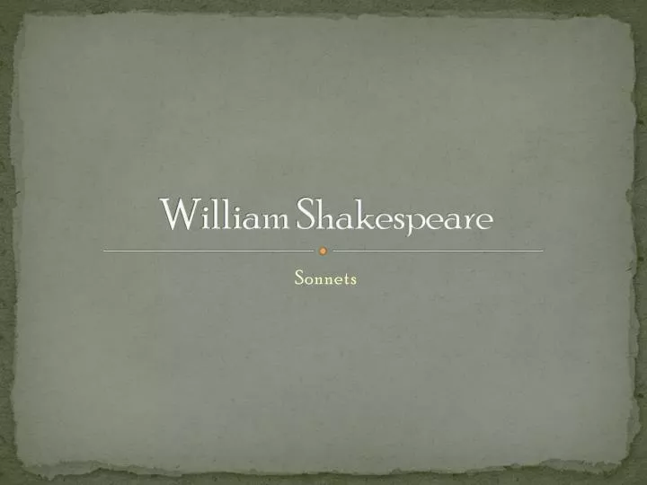 william shakespeare