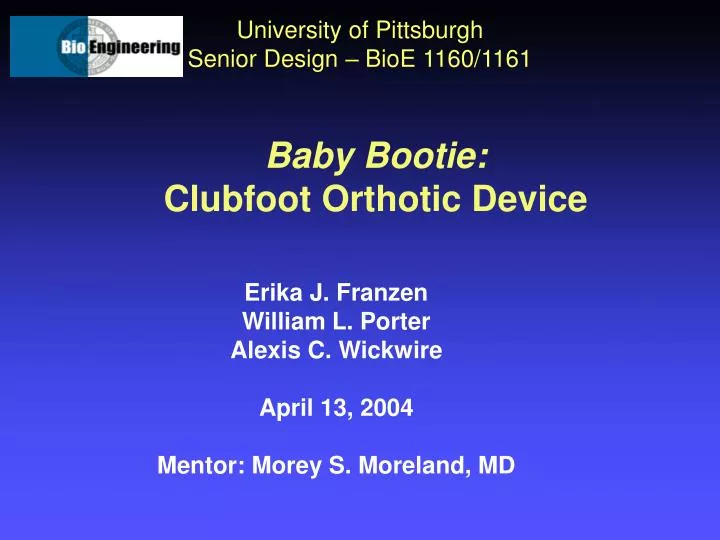 baby bootie clubfoot orthotic device