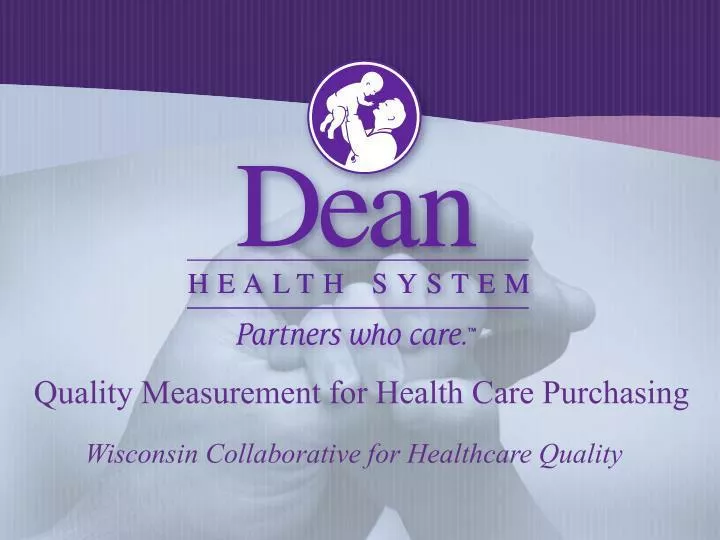 quality measurement for health care purchasing