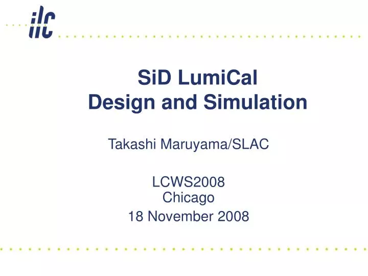 sid lumical design and simulation