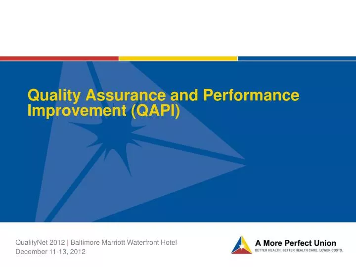 quality assurance and performance improvement qapi