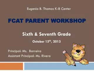 FCAT Parent Workshop