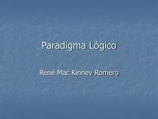 paradigma l gico