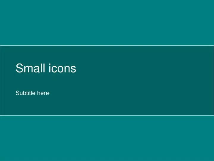 small icons