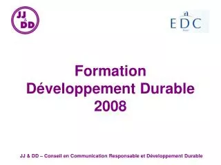 formation d veloppement durable 2008