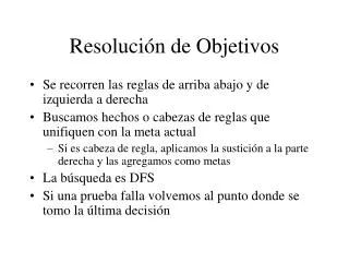 resoluci n de objetivos