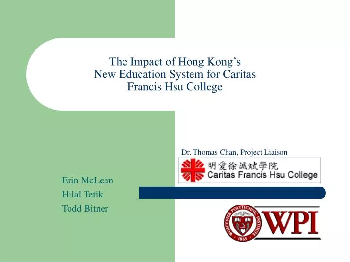 the impact of hong kong s new education system for caritas francis hsu college