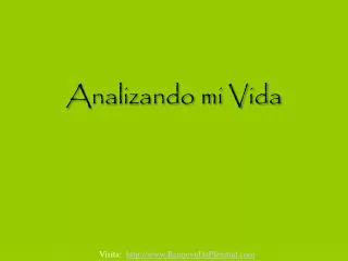 analizando mi vida