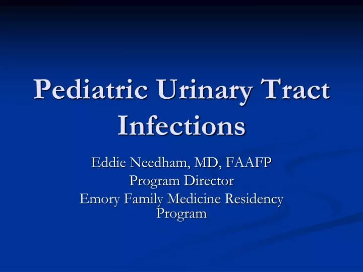 pediatric urinary tract infections