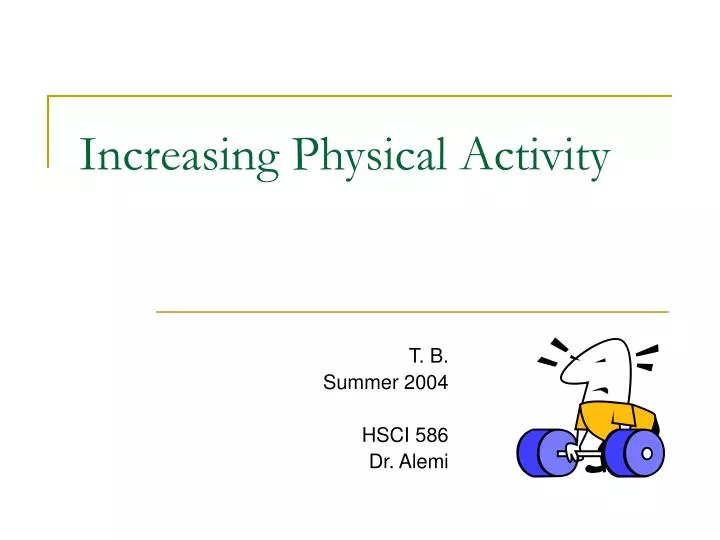 increasing physical activity