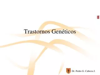 trastornos gen ticos