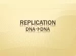 Replication DnA Dna - slide 1