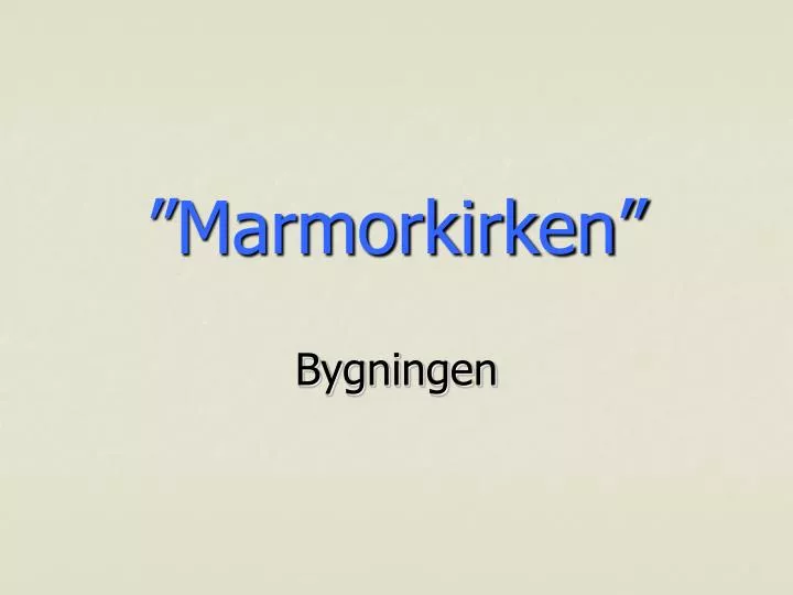 marmorkirken