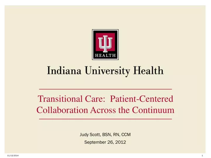 transitional care patient centered collaboration across the continuum