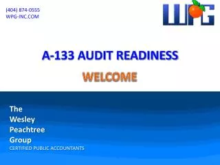 A-133 AUDIT READINESS