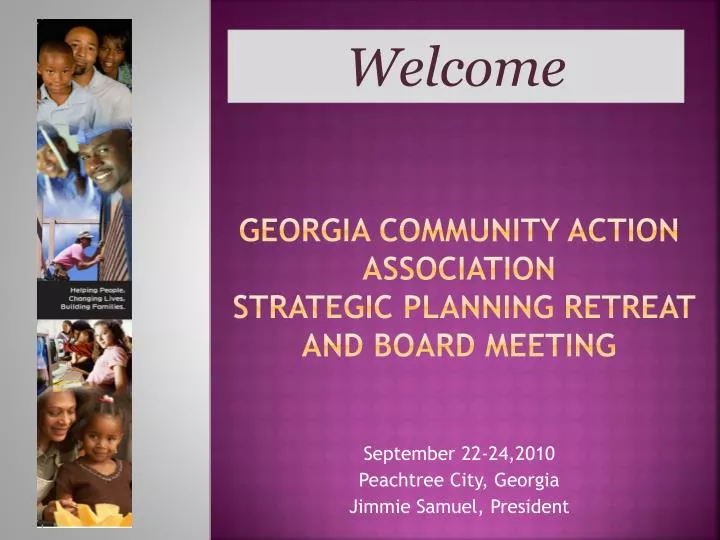 georgia community action association strategic planning retreat and board meeting
