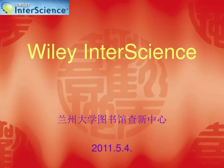 wiley interscience