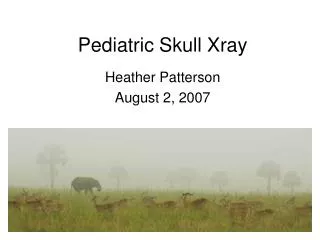Pediatric Skull Xray