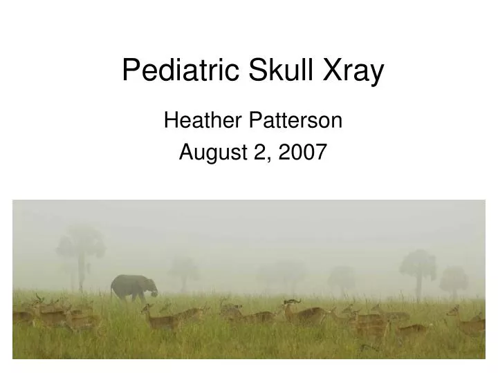 pediatric skull xray