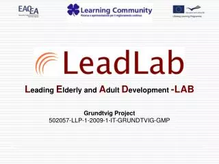 L eading E lderly and A dult D evelopment -LAB Grundtvig Project