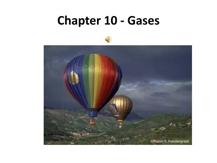 chapter 10 gases