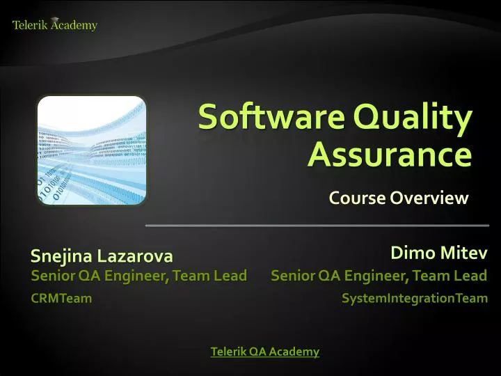 software quality assurance