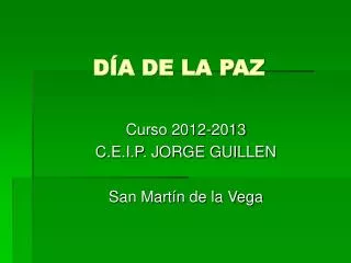 d a de la paz