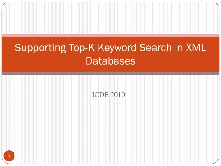supporting top k keyword search in xml databases