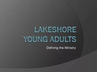 Lakeshore Young Adults