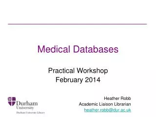 Medical Databases