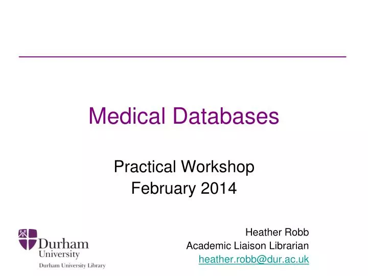 medical databases