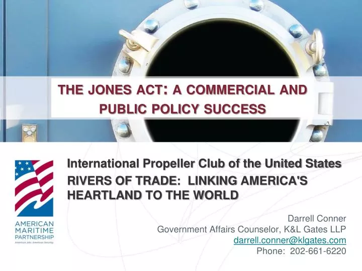 the jones act a commercial and public policy success