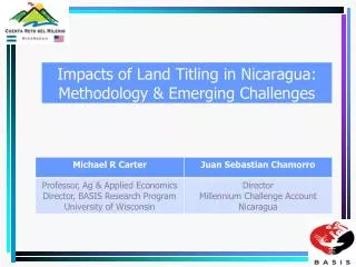 MCC Nicaragua Program