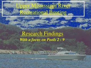 Upper Mississippi River Recreational Boating