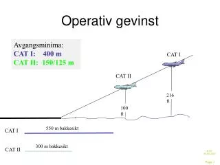 operativ gevinst