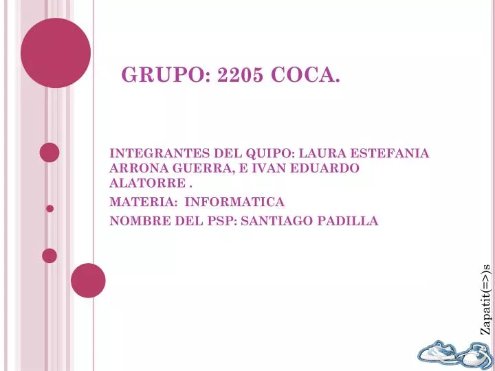 grupo 2205 coca