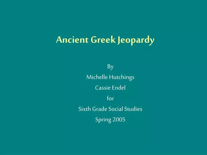 ancient greek jeopardy